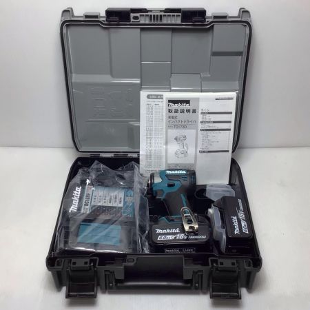 MAKITA マキタ インパクトドライバ 未使用品(S) 付属品完備 コードレス式 18v TD173DRGX ブルー