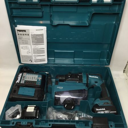  MAKITA マキタ  ハンマドリル 集塵システム・充電器・充電池2個・ケース付 コードレス式 18v HR182DRGXV