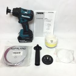 ΘΘ MAKITA マキタ  ポリッシャー  コードレス式 18v 充電池1個 スポンジパッド PV300D ブルー Aランク