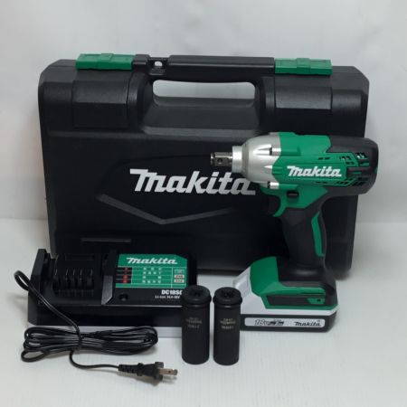  MAKITA マキタ インパクトレンチ 18v 充電器・充電池1個・ケース付 未使用品(S) MTW001DSA グリーン