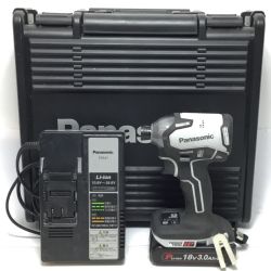 ΘΘ Panasonic パナソニック インパクトドライバ 18v 充電器・充電池1個・ケース付 コードレス式 程度B EZ76A1 ホワイト Bランク