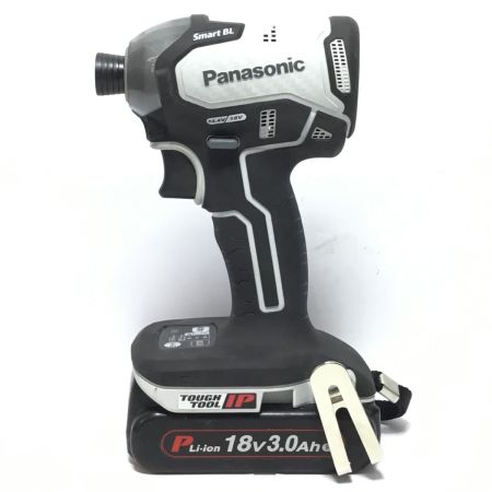  Panasonic パナソニック インパクトドライバ 18v 充電器・充電池1個・ケース付 コードレス式 程度B EZ76A1 ホワイト