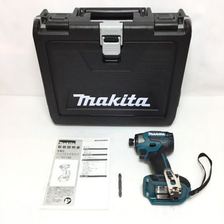  MAKITA マキタ インパクトドライバ 未使用品(S) ケース付 コードレス式 18v TD173D ブルー