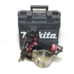 ΘΘ MAKITA マキタ エア釘打ち 高圧 ケース付 程度B キズ・はがれ有 AN636HM レッド×ブラック Bランク