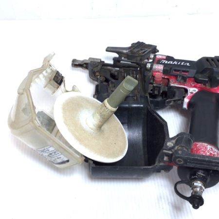  MAKITA マキタ エア釘打ち 高圧 ケース付 程度B キズ・はがれ有 AN636HM レッド×ブラック
