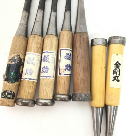   大工道具 ノミ  ケース付 7本セット