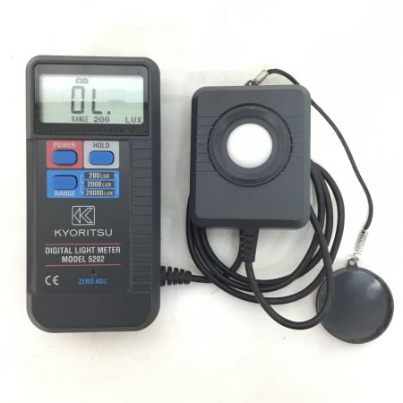  KYORITSU 共立電気計器 デジタル照度計 MODEL5202 ケース付3