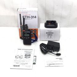 ΘΘ STANDARD トランシーバー 程度B 充電スタンド付 FTH-314 ブラック×オレンジ Bランク