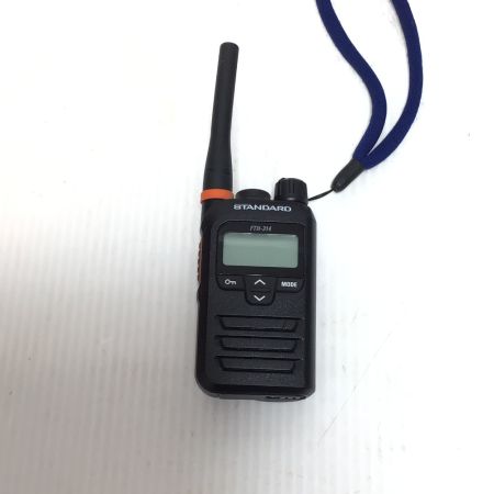  STANDARD トランシーバー 程度B 充電スタンド付 FTH-314 ブラック×オレンジ