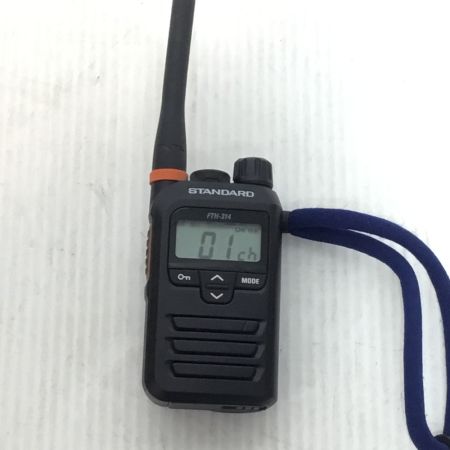  STANDARD トランシーバー 程度B 充電スタンド付 FTH-314 ブラック×オレンジ