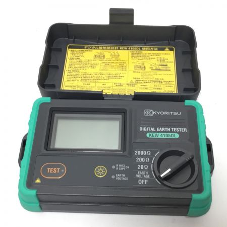  KYORITSU デジタル接地抵抗計 程度B ケース付・付属品 KEW4105DL