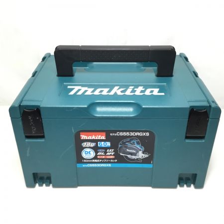  MAKITA マキタ チップソーカッター 18v 充電器・充電池2個・ケース・替刃付 程度B CS553D ブルー