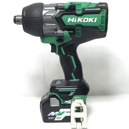  HiKOKI ハイコーキ インパクトレンチ 36v 未使用品(S) 充電器・充電池2個・ケース付 WR36DA グリーン