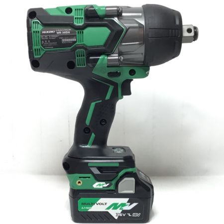  HiKOKI ハイコーキ インパクトレンチ 36v 未使用品(S) 充電器・充電池2個・ケース付 WR36DA グリーン