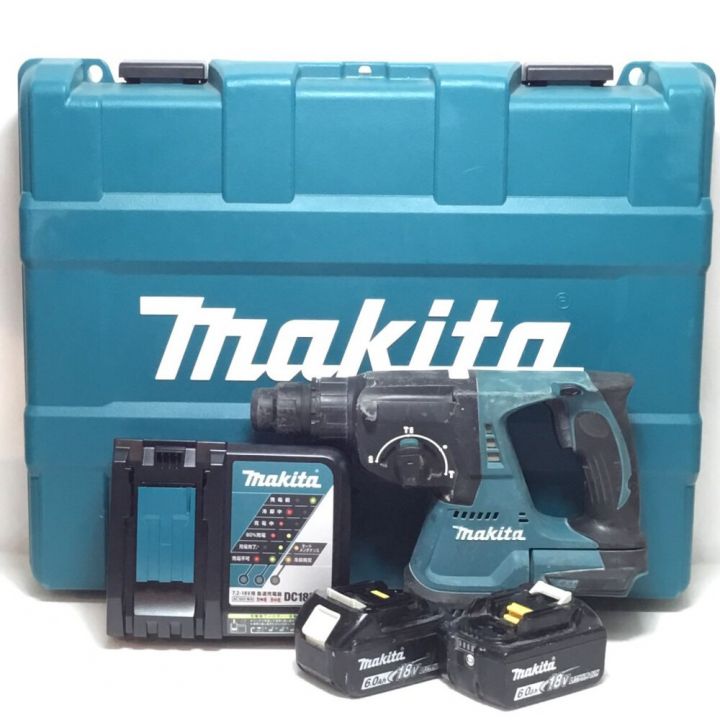 MAKITA マキタ ハンマドリル 18v 充電器・充電池2個・ケース付 程度B 