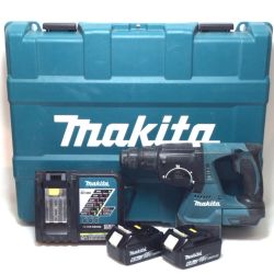 ΘΘ MAKITA マキタ ハンマドリル 18v 充電器・充電池2個・ケース付 コードレス式 程度C HR244D ブルー Cランク
