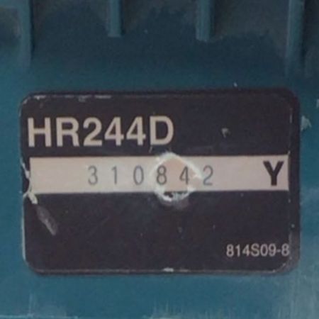  MAKITA マキタ ハンマドリル 18v 充電器・充電池2個・ケース付 コードレス式 程度C HR244D ブルー