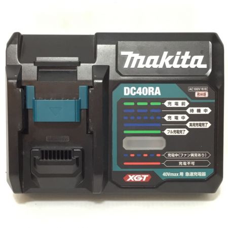  MAKITA マキタ ディスクグラインダー 40v 充電器・充電池2個・ケース付 程度B GA001G ブルー