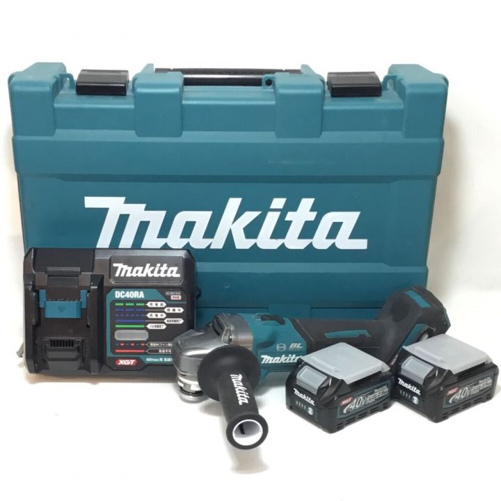 MAKITA マキタ ディスクグラインダー 40v 充電器・充電池2個・ケース付 程度B GA001G ブルー｜中古｜なんでもリサイクルビッグバン