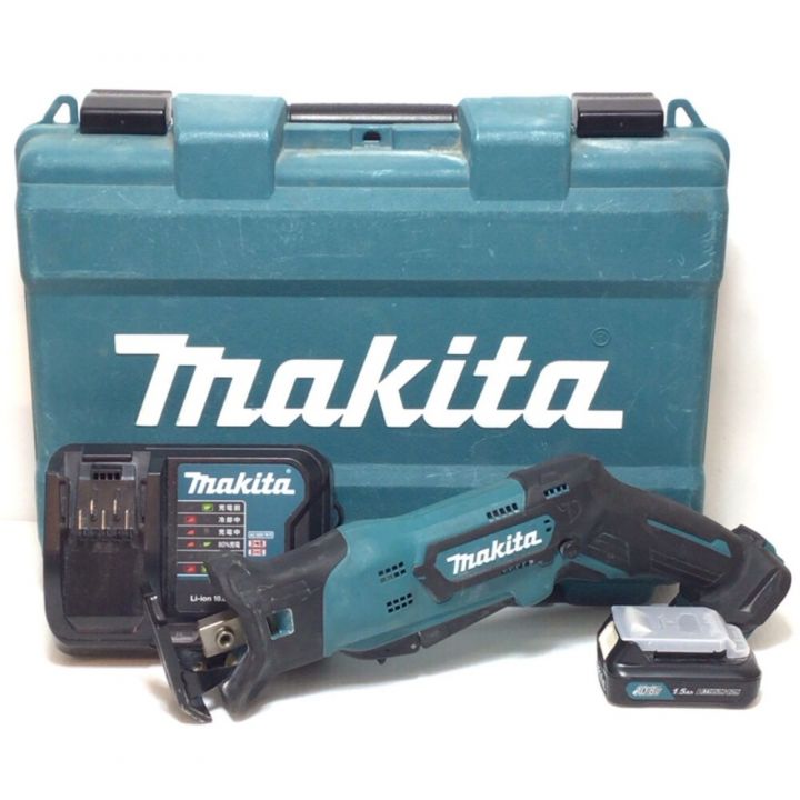 MAKITA マキタ レシプロソー 10.8v 充電器・充電池1個・ケース付 コードレス式 程度B JR104D  ブルー｜中古｜なんでもリサイクルビッグバン