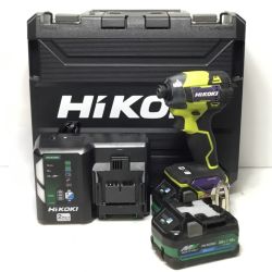ΘΘ HiKOKI ハイコーキ インパクトドライバ 程度B 36v 充電器・充電池2個・ケース付 WH36DD イエロー Bランク