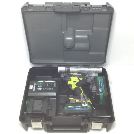  HiKOKI ハイコーキ インパクトドライバ 程度B 36v 充電器・充電池2個・ケース付 WH36DD イエロー