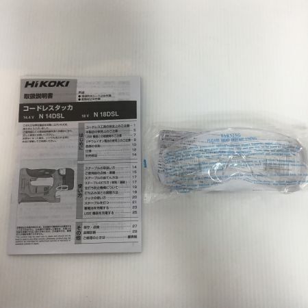  HiKOKI ハイコーキ 電動タッカ  ケース付 コードレス式 14.4v 未使用品(S) N14DSL グリーン