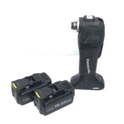 ΘΘ Panasonic パナソニック マルチツール 程度C 充電池2個付 コードレス式 18v EZ46A5 ブラック Cランク