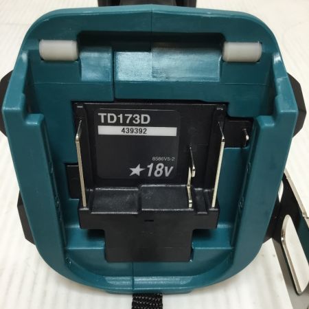  MAKITA マキタ インパクトドライバ 18v 未使用品(S) ケース付  TD173D ブルー