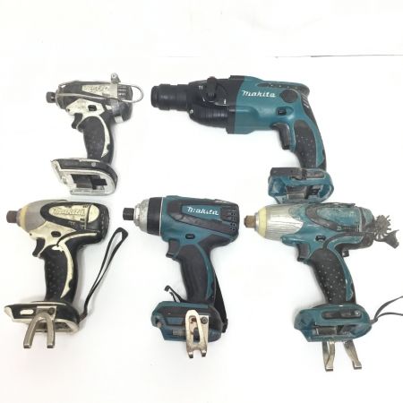  MAKITA マキタ ジャンク品  インパクトドライバ・ハンマドリル5点まとめ ブルー