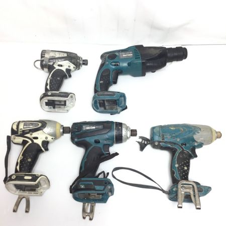  MAKITA マキタ ジャンク品  インパクトドライバ・ハンマドリル5点まとめ ブルー