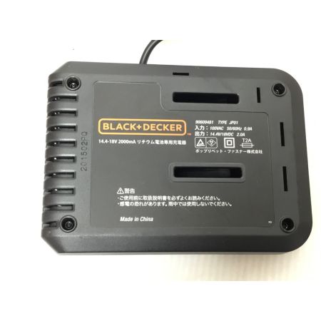  BLACK+DECKER ブラックアンドデッカー ジグソー 程度B 充電器・充電池1個付 コードレス式 18v BDCJS18 オレンジ