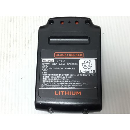  BLACK+DECKER ブラックアンドデッカー ジグソー 程度B 充電器・充電池1個付 コードレス式 18v BDCJS18 オレンジ