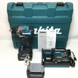 ΘΘ MAKITA マキタ インパクトレンチ 未使用品(S) 充電器・充電池2個・ケース付 コードレス式 40v TW007GRDX ブルー Sランク