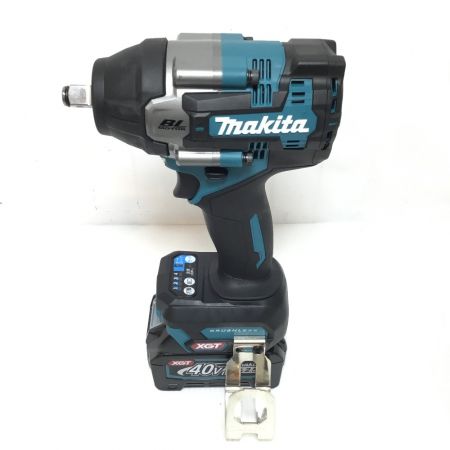  MAKITA マキタ インパクトレンチ 未使用品(S) 充電器・充電池2個・ケース付 コードレス式 40v TW007GRDX ブルー