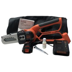 €€ BLACK+DECKER ブラックアンドデッカー 18Vコードレスハサミ型チェーンソー LLP18N Aランク