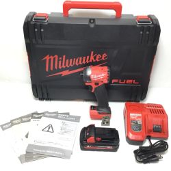 ΘΘ Milwaukee インパクトドライバ 程度A 付属品完備 コードレス式 18v M18 FID3-0X0JP レッド Aランク