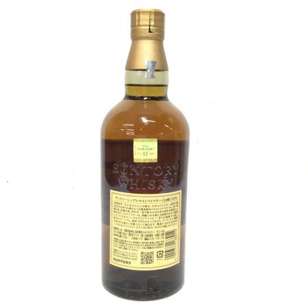 【北海道内限定発送】 YAMAZAKI 山崎/サントリー 蒸留酒類 ウィスキー シングルモルト 700ml 12年 43％ 箱なし