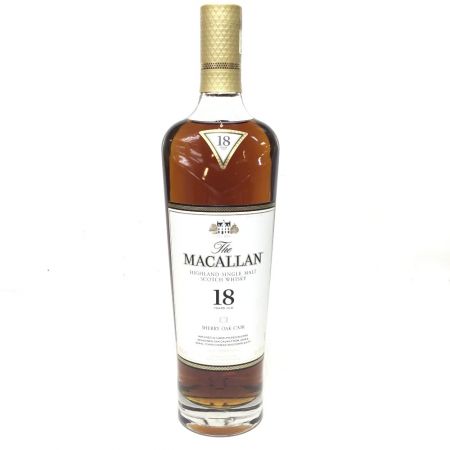  The MACALLAN マッカラン 蒸留酒類 ウィスキー スコッチ 700ml 箱無 シングルモルト18年 43％ 2022リリース