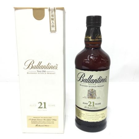  Ballantine's バランタイン 蒸留酒類 ウィスキー スコッチ 700ml 箱付 21年 ベリーオールド