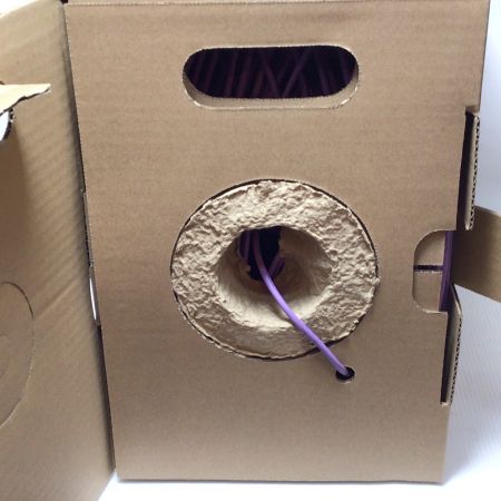  日本製線 LANケーブル Cat 5e パープル 未使用品(S)  パープル