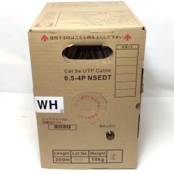 ΘΘ 日本製線 LANケーブル Cat 5e ホワイト 未使用品(S)  ホワイト Sランク