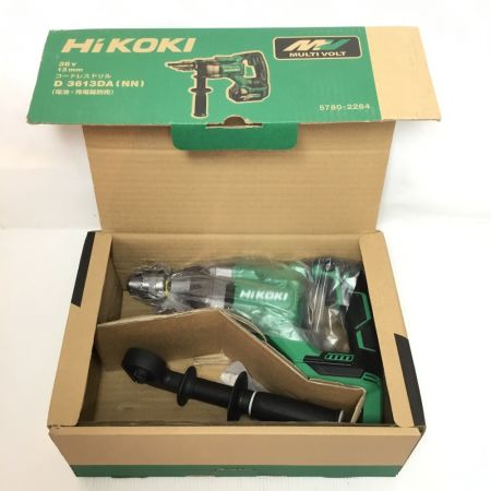  HiKOKI ハイコーキ コードレスドリル 未使用品(S) 本体のみ D3613DA グリーン