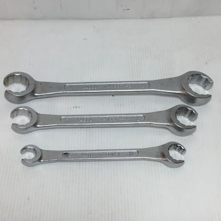  イチネンTASCO フレアナットレンチ 3本セット ケース付 程度B TA733TA-1/TA733TA-4/TA733TA-3
