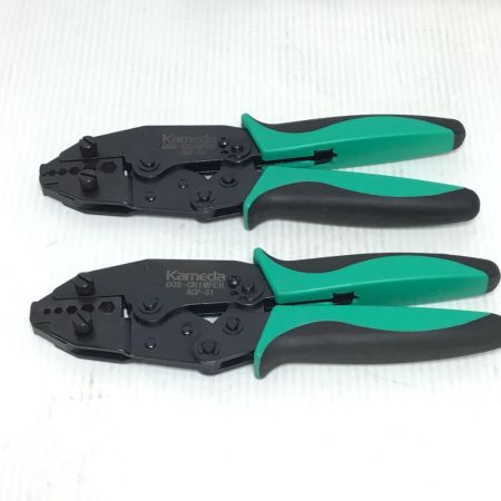  KAMEDA COスリーブ＆圧縮ペンチセット 程度A COS-A-KIT