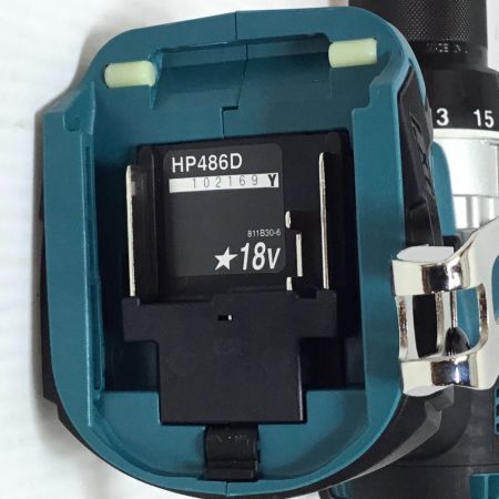  MAKITA マキタ ドライバドリル 18v 未使用品(S) 付属品完備 HP486DRGX ブルー