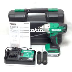 ΘΘ MAKITA マキタ インパクトレンチ 未使用品(S) 充電器・充電池1個・ケース付 コードレス式 18v MTW001DSA グリーン Sランク
