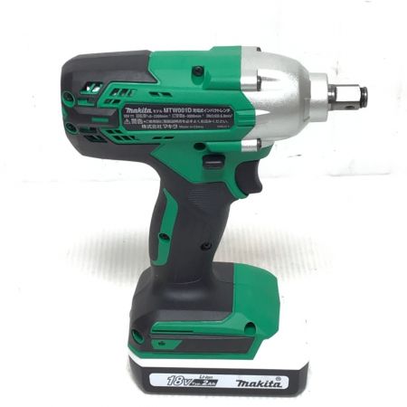  MAKITA マキタ インパクトレンチ 未使用品(S) 充電器・充電池1個・ケース付 コードレス式 18v MTW001DSA グリーン