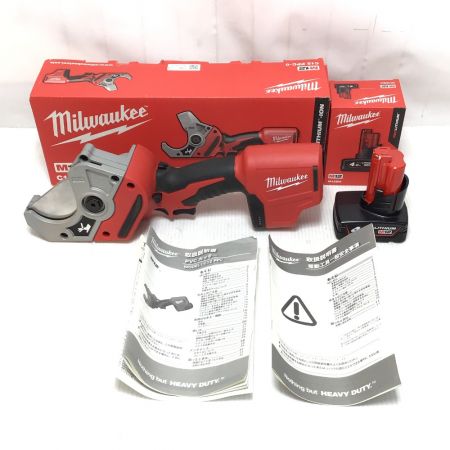  Milwaukee ミルウォーキー PVCカッター 充電池1個付 コードレス式 12v 程度A  C12PPC レッド