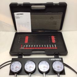 ΘΘ ASTRO PRODUCTS アストロプロダクツ 4連バキュームゲージ 程度A ケース付 ガソリンのニオイ有 AP071467 Aランク